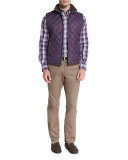 Autumn Plaid Oxford Shirt, Snap Dragon