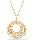 Stax 18k Gold Pendant Necklace with Diamonds, 36"