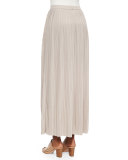 Long Pleated Skirt, Petite