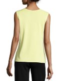 Scoop-Neck Knit Tank, Daiquiri Green