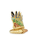 18k Gold Multi-Stone Bird Ring