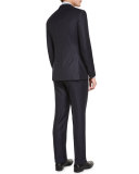 Twill Stripe Two-Piece Suit, Midnight