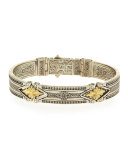 Sterling Silver Bracelet with 18k Gold
