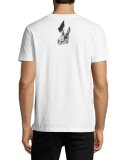 Rabbit Skull Crewneck T-Shirt, White