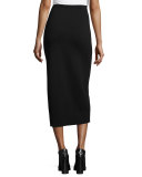 Silk Organic Cotton Midi Pencil Skirt