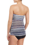Ixtapa Strapless Flyaway Swim Top, Multi 