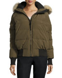Savona Hooded Quilted Bomber Jacket