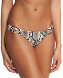 Neutra Snake-Print Hipster Swim Bottom