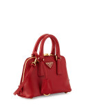 Mini Saffiano Promenade Bag, Red (Fuoco)