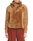 Shearling Aviator Jacket, Brown