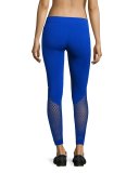 The Seamless Mesh Tights, Bold Blue