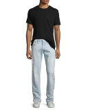 Geno Vintage Indigo Denim Jeans, Light Blue