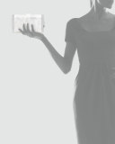 Lara Acrylic Ice Clutch Bag, White