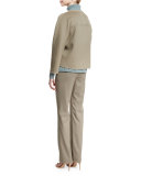 Odene Reversible Wool Topper Jacket, Cobblestone/Storm