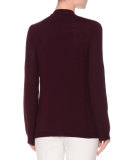 Button-Front Slim-Fit Cardigan, Amethyst