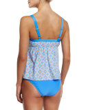 Santorini Printed Babydoll Swim Top
