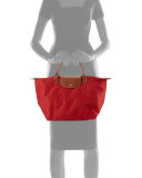Le Pliage Medium Handbag, Deep Red
