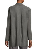 Fine Tencel® Alpaca Oval Cardigan, Ash