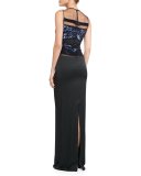 Sleeveless Gown W/ Fish Scale Sequins