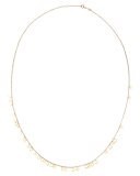 Seed Dangling Circle Necklace in 14K Rose Gold