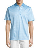 Jordan Striped Cotton Lisle Polo Shirt