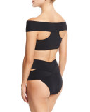 Lucette Off-The-Shoulder Two-Piece Swimsuit