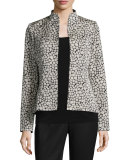 Amia Leopard Jacquard Jacket 