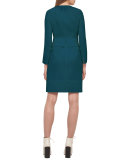Wool Crepe Double-Hem Dress