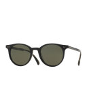 Delray Sun 48 Polarized Sunglasses, Black