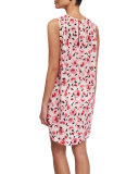 bay of roses printed coverup dress