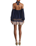 Marion Tiered Mini Skirt, Multi Pattern