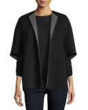 Double-Face Cashmere Cocoon Jacket