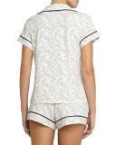 Sleep Chic Short Pajama Set, Midnight Blossom