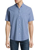 Billy Check Seersucker Short-Sleeve Sport Shirt