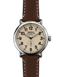 41mm Runwell Men's Watch, Dark Brown/Cream 