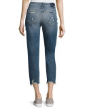 Sinner Slashed Straight Jeans, Ice Scream/You Scream
