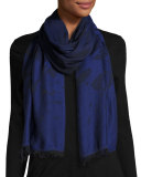 Swallow Degrade Scarf, Iris