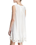 Splice & Dice Lace-Hem Coverup Dress