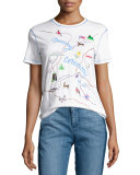 Established Short-Sleeve Map Tee, White