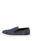 Denim Fabric Skater Shoe, Denim