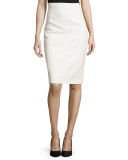 Beatrice Pencil Skirt, White