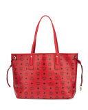 Liz Reversible Medium Shopper Tote Bag, Ruby