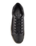 Joslyn Cap-Toe Espadrille Sneaker, Black