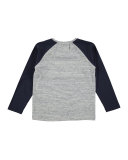 Rami Raglan I Win You Lose Tee, Blue/Gray, Size 4-12