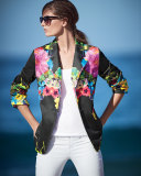 Flower Pop Two-Button Jacket