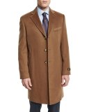 Cashmere Long Car Coat, Camel