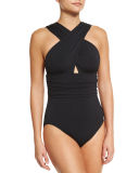 Crisscross Front One-Piece Swimsuit