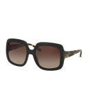 Chunky Gradient Square Sunglasses