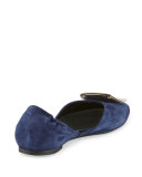 Ballerine Chips d'Orsay Flat, Navy