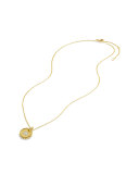 "S" Pendant with Diamonds in Gold on Chain